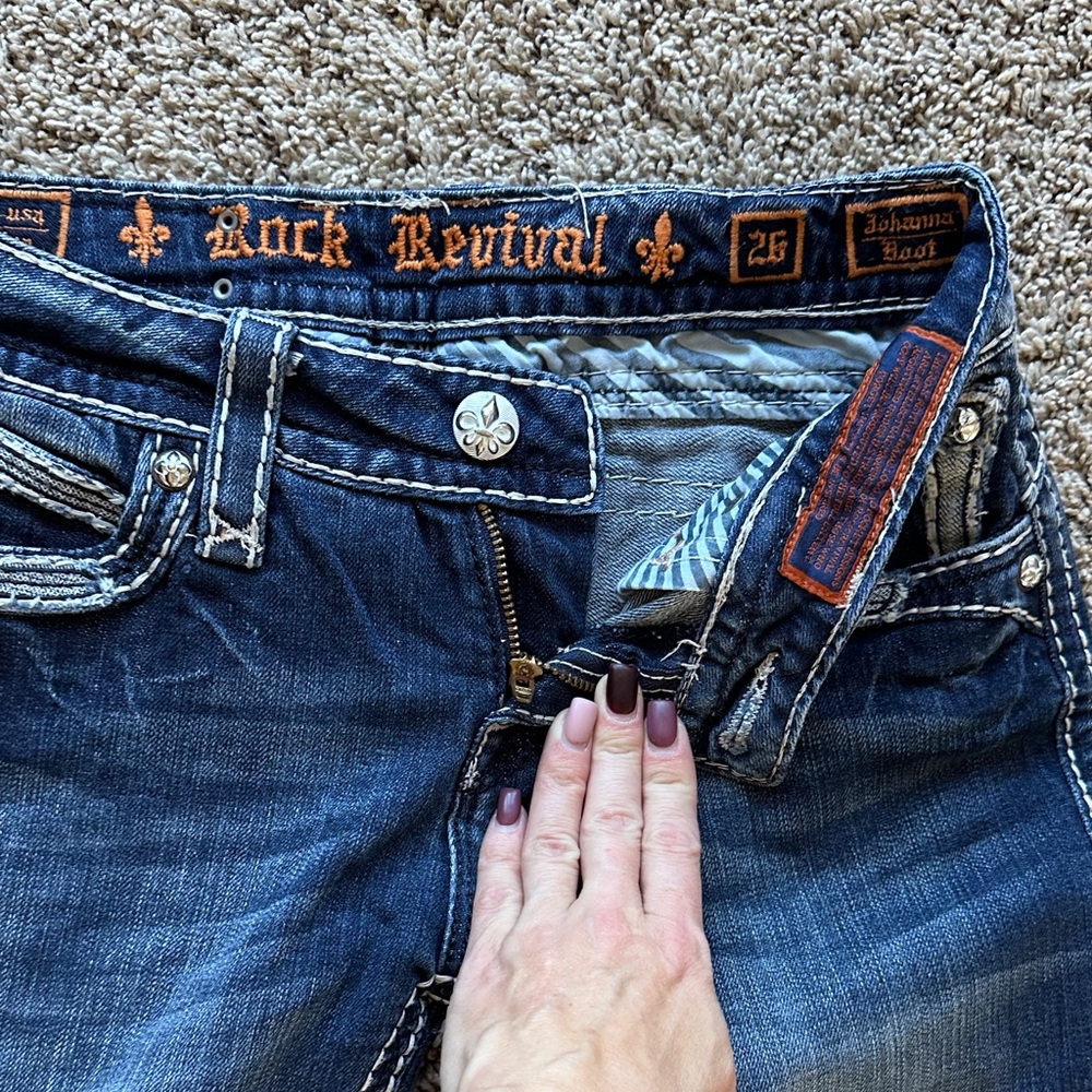 Rock Revival Dark Blue Women's Jeans